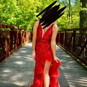 Stunning Scarlet High Low Dress